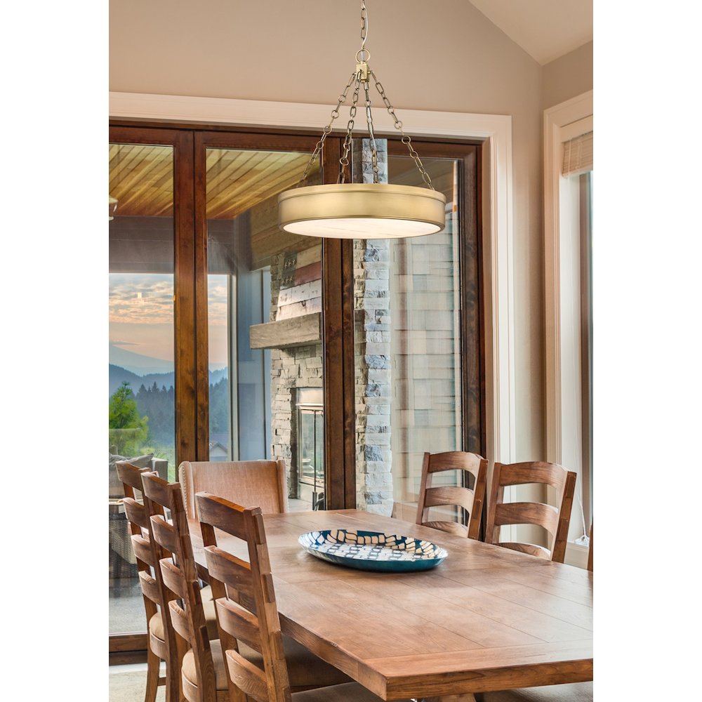 Z-Lite 3 Light Chandelier. Picture 6