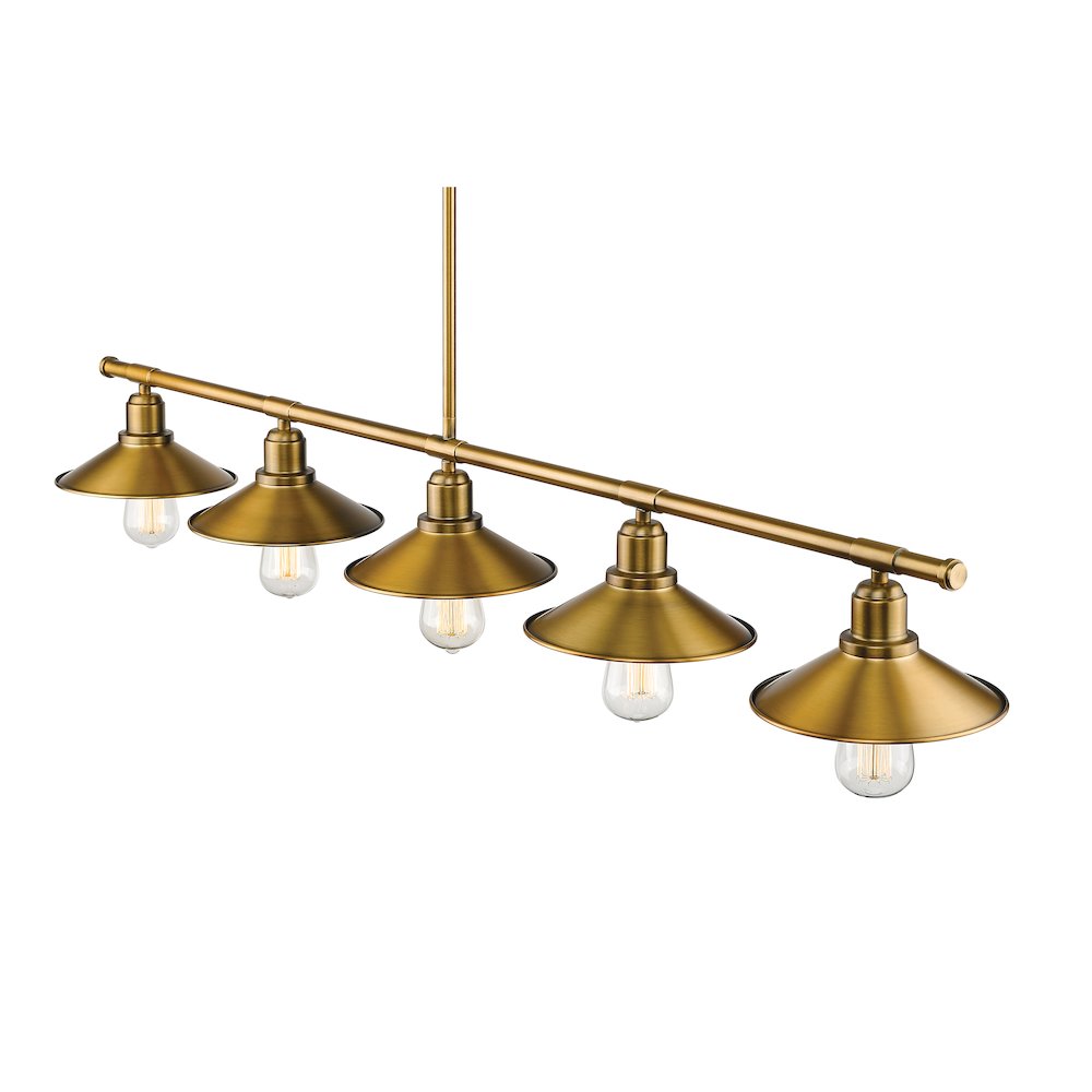 Z-Lite 5 Light Linear Chandelier. Picture 3