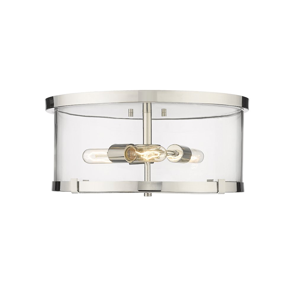 Z-Lite 3 Light Flush Mount. Picture 2