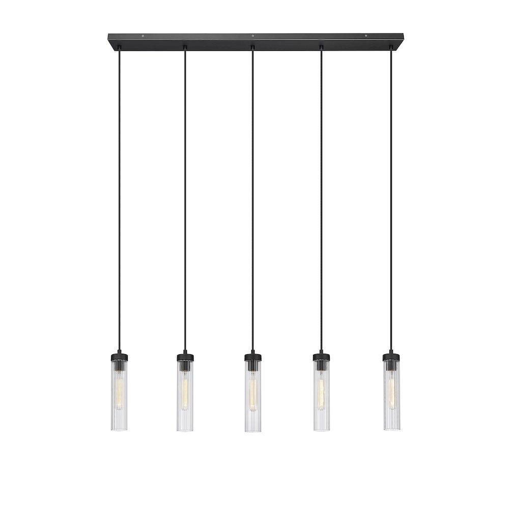 Z-Lite 5 Light Linear Chandelier. Picture 1