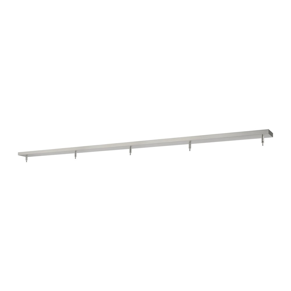 Z-Lite Multi Point Canopy 5 Light Ceiling Plate, Brushed Nickel. Picture 1
