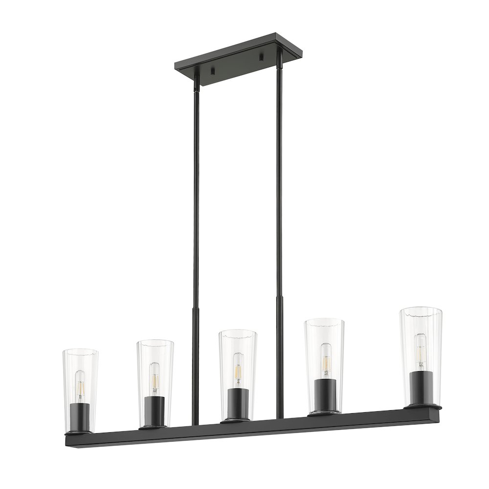 Z-Lite 5 Light Linear Chandelier. Picture 5