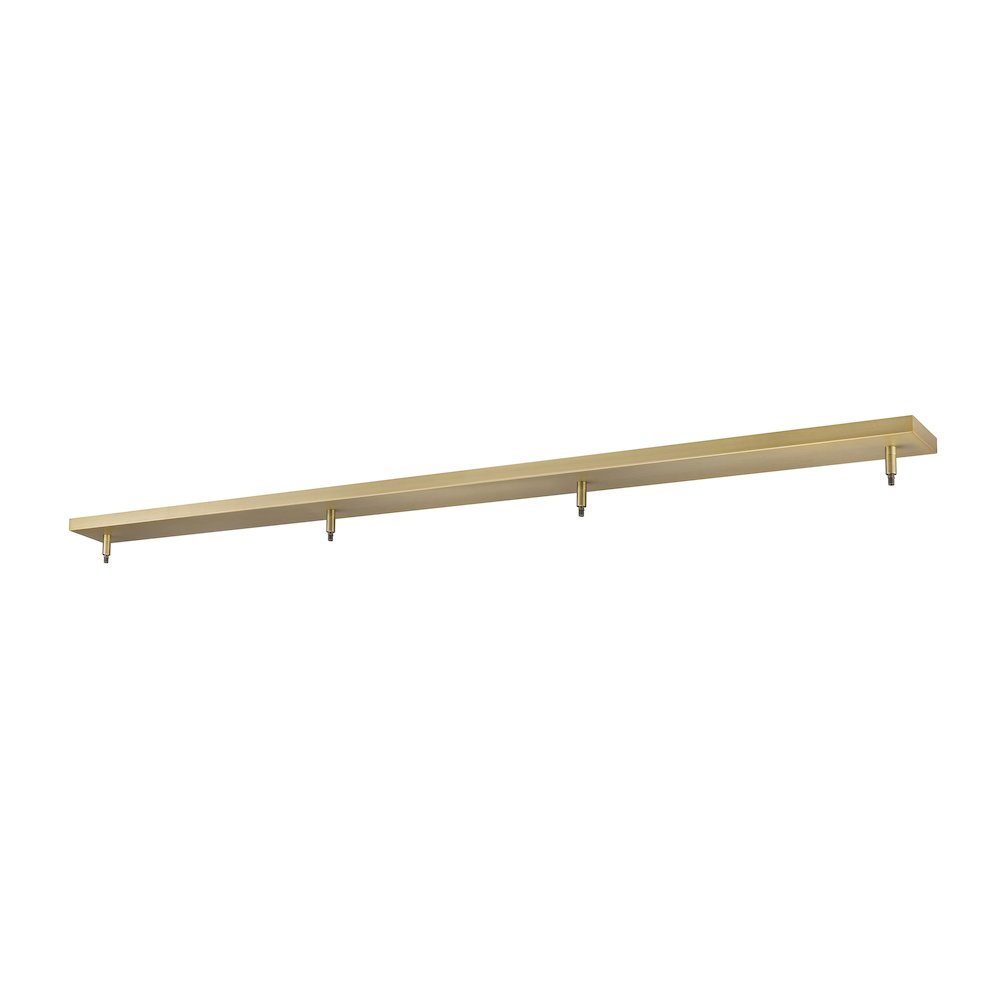 Z-Lite Multi Point Canopy 4 Light Ceiling Plate, Heritage Brass. Picture 1