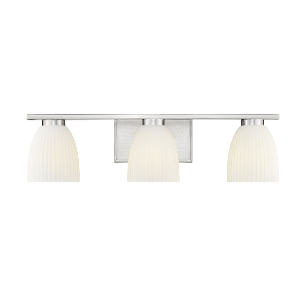 Z-Lite Naya 3 Light Vanity in Brushed Nickel color, Steel frame. Picture 2
