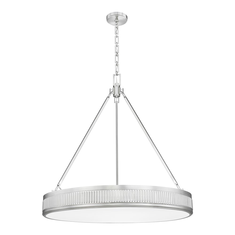 Z-Lite 3 Light Pendant, Satin Nickel. Picture 7