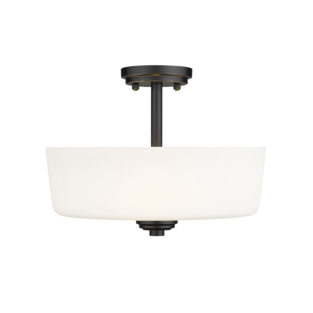 Z-Lite 3 Light Semi Flush Mount. Picture 2