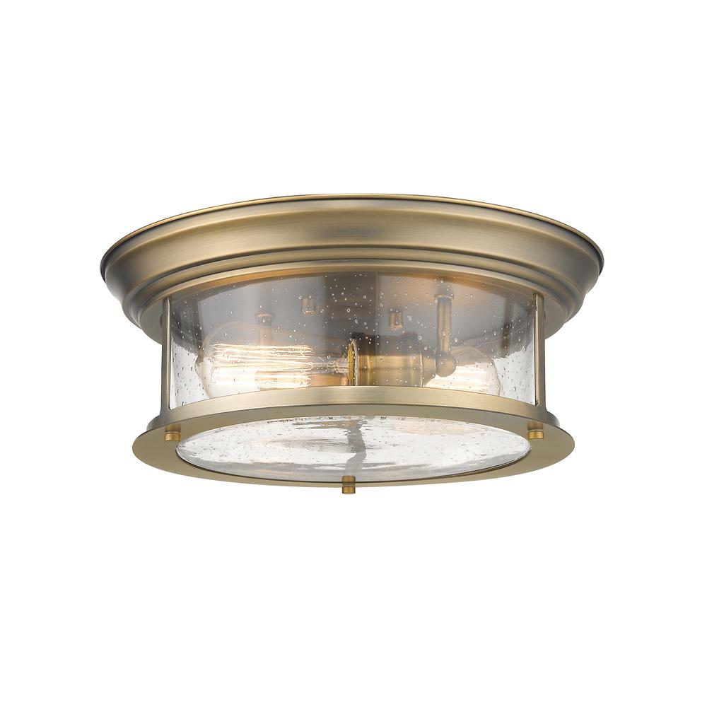 2 Light Flush Mount. Picture 1