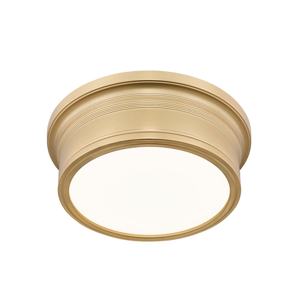 Z-Lite 1 Light Flush Mount, Modern Gold. Picture 3
