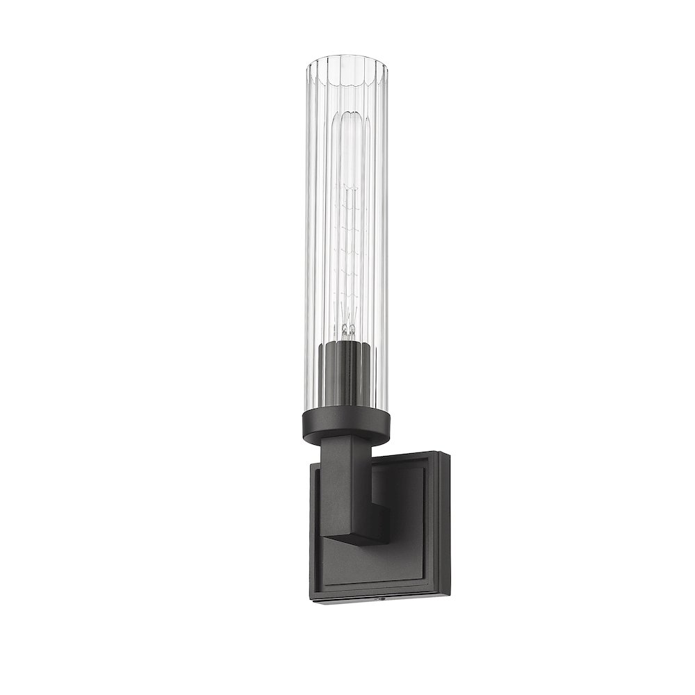 Z-Lite Beau 1 Light Wall Sconce in Bronze  Frame Finish. Picture 5