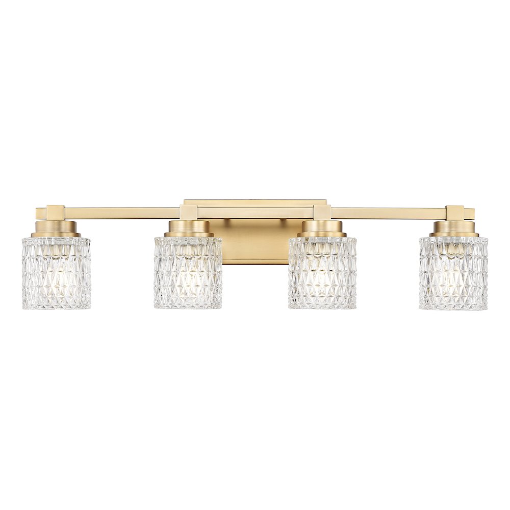 Z-Lite 4 Light Vanity, Modern Gold. Picture 2