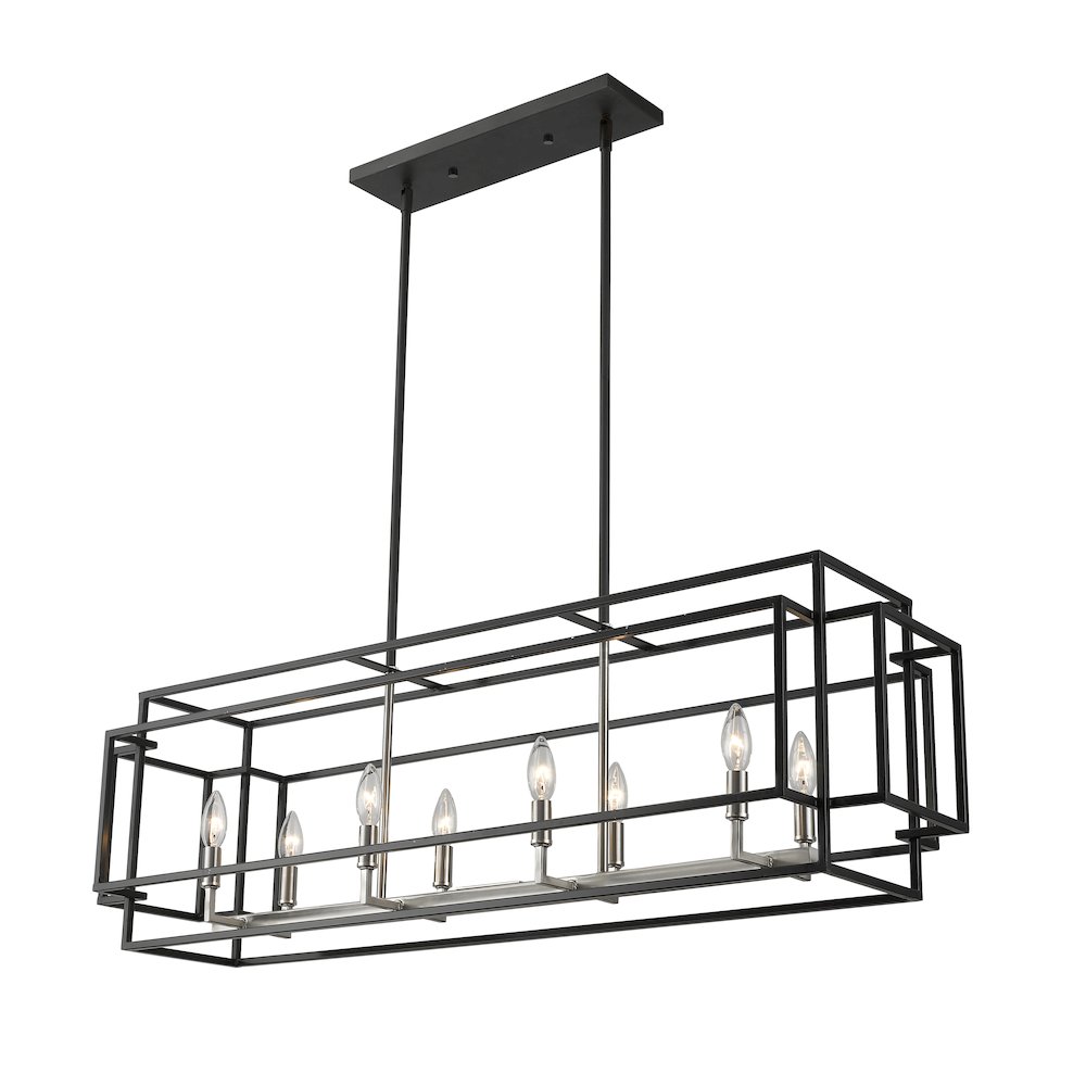Z-Lite 8 Light Linear Chandelier. Picture 3