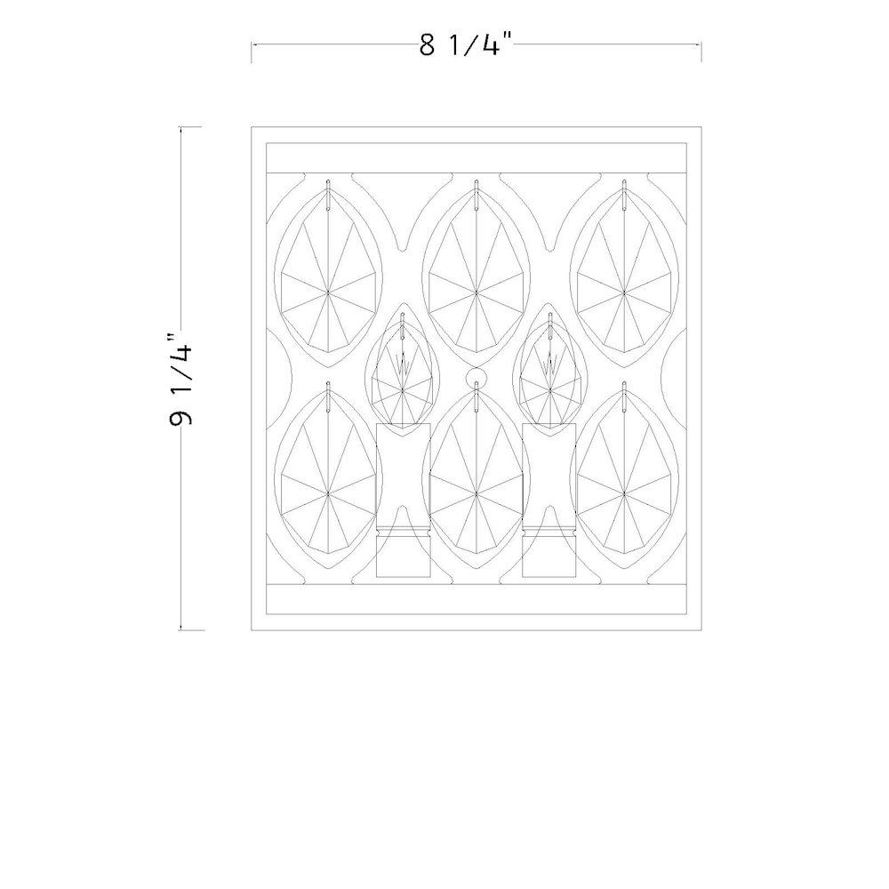 Z-Lite 2 Light Wall Sconce. Picture 8