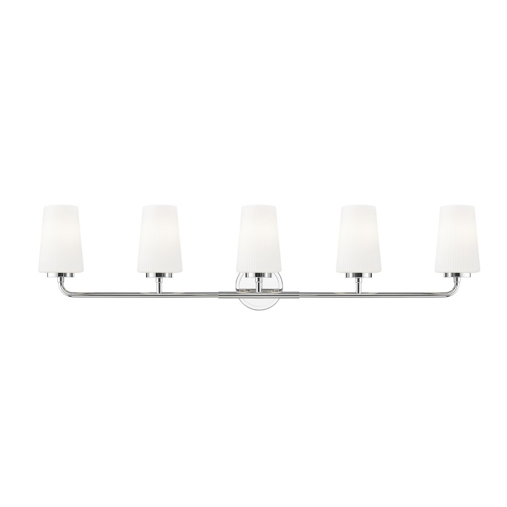Z-Lite Montford 5 Light Vanity in Chrome color, Steel frame. Picture 2