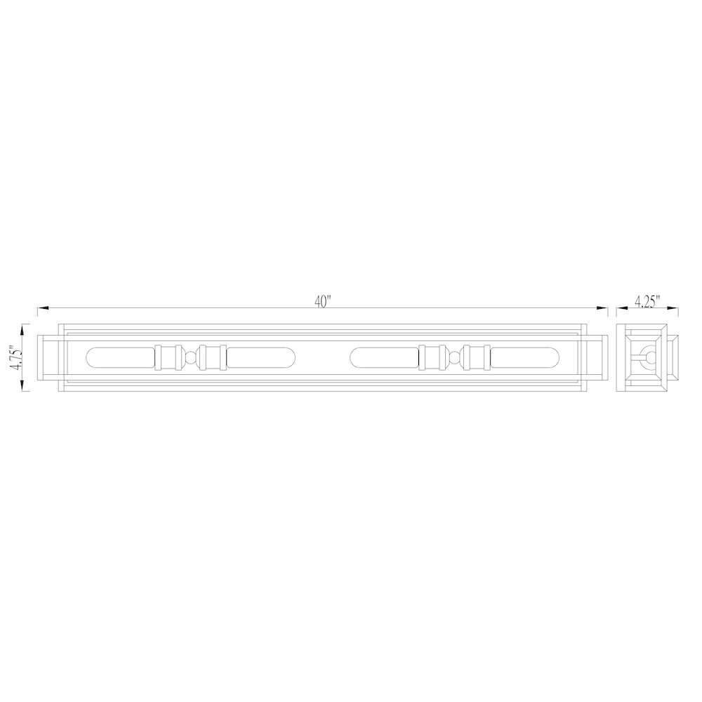 Z-Lite 4 Light Vanity. Picture 8