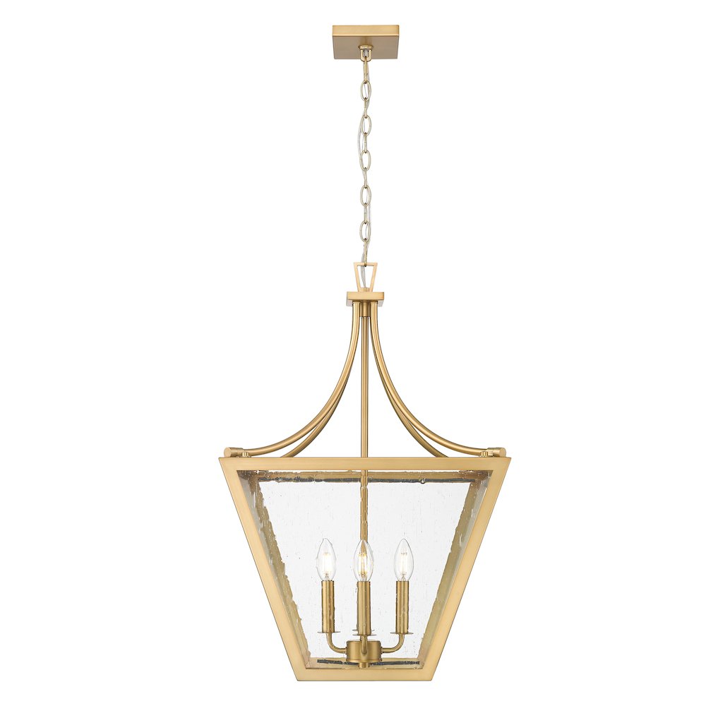 Z-Lite 4 Light Chandelier, Rubbed Brass. Picture 2
