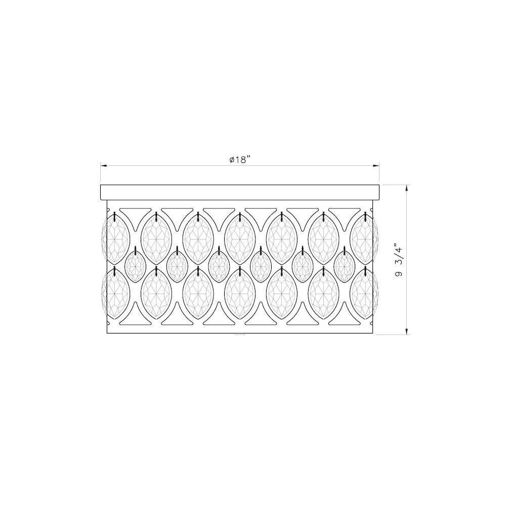 Z-Lite 5 Light Flush Mount. Picture 8