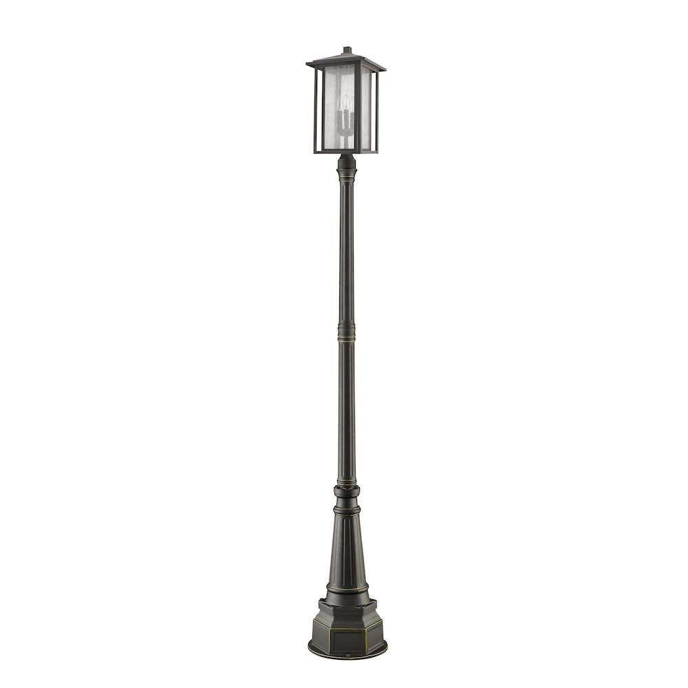 Z-Lite 3 Light Outdoor Post Mounted Fixture. Picture 2