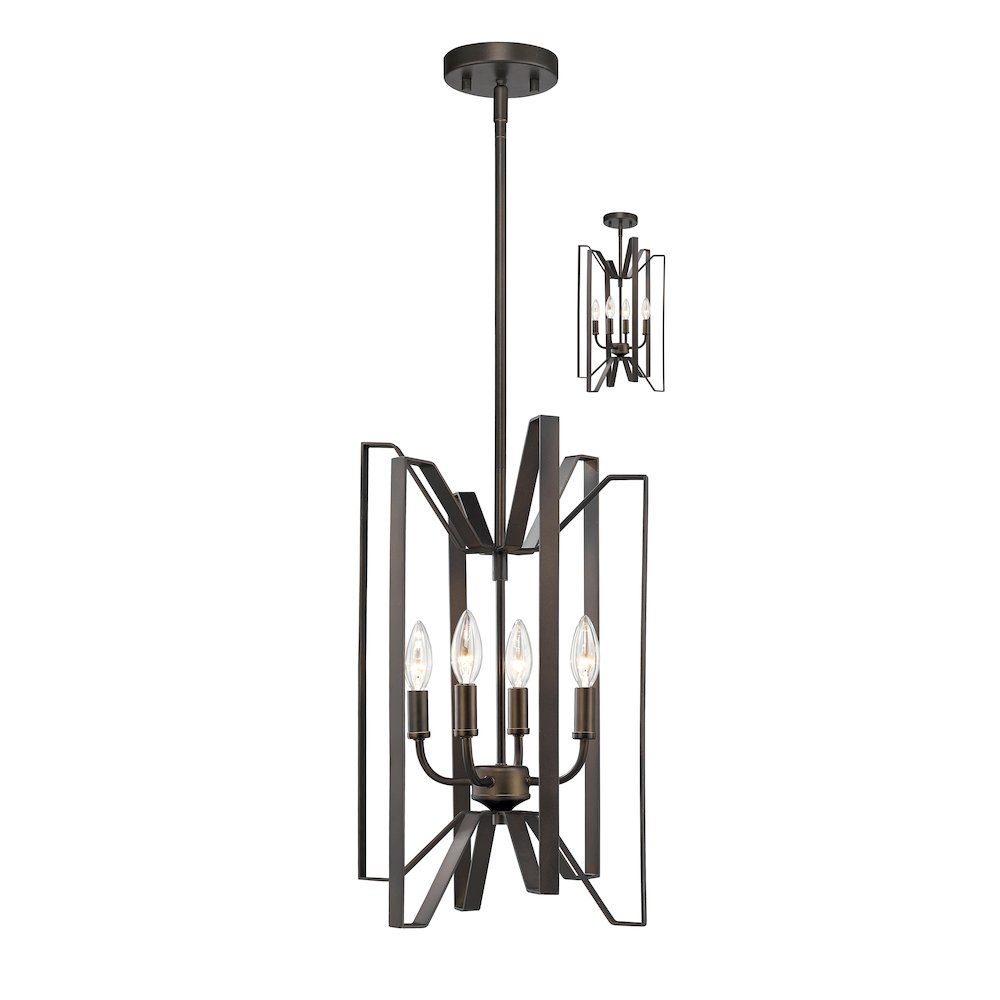 Z-Lite 4 Light Chandelier. Picture 1