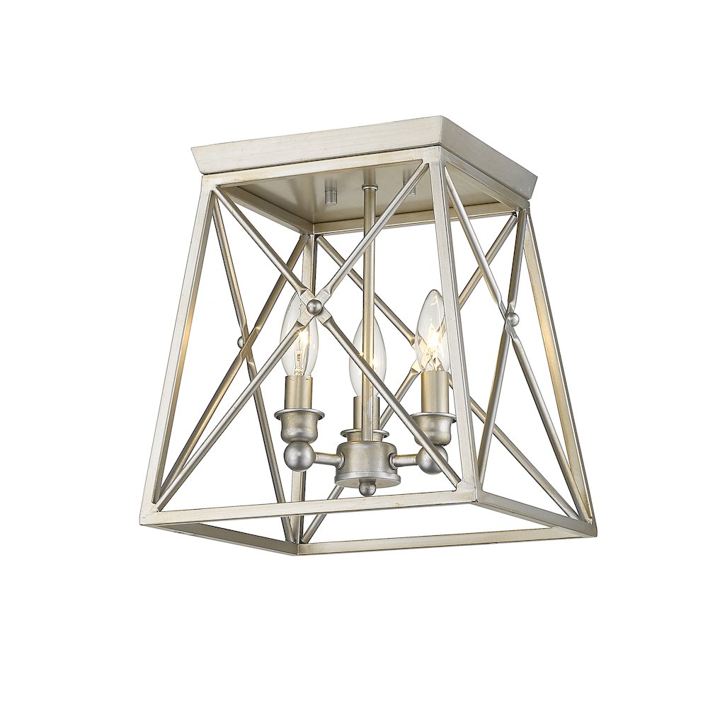 Z-Lite 3 Light Flush Mount. Picture 2