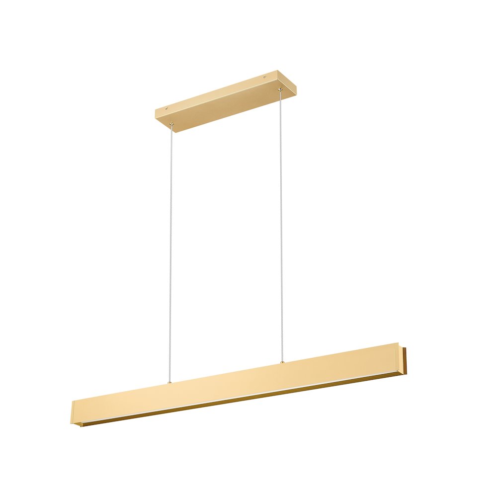Z-Lite 1 Light Linear Chandelier, Gold. Picture 7