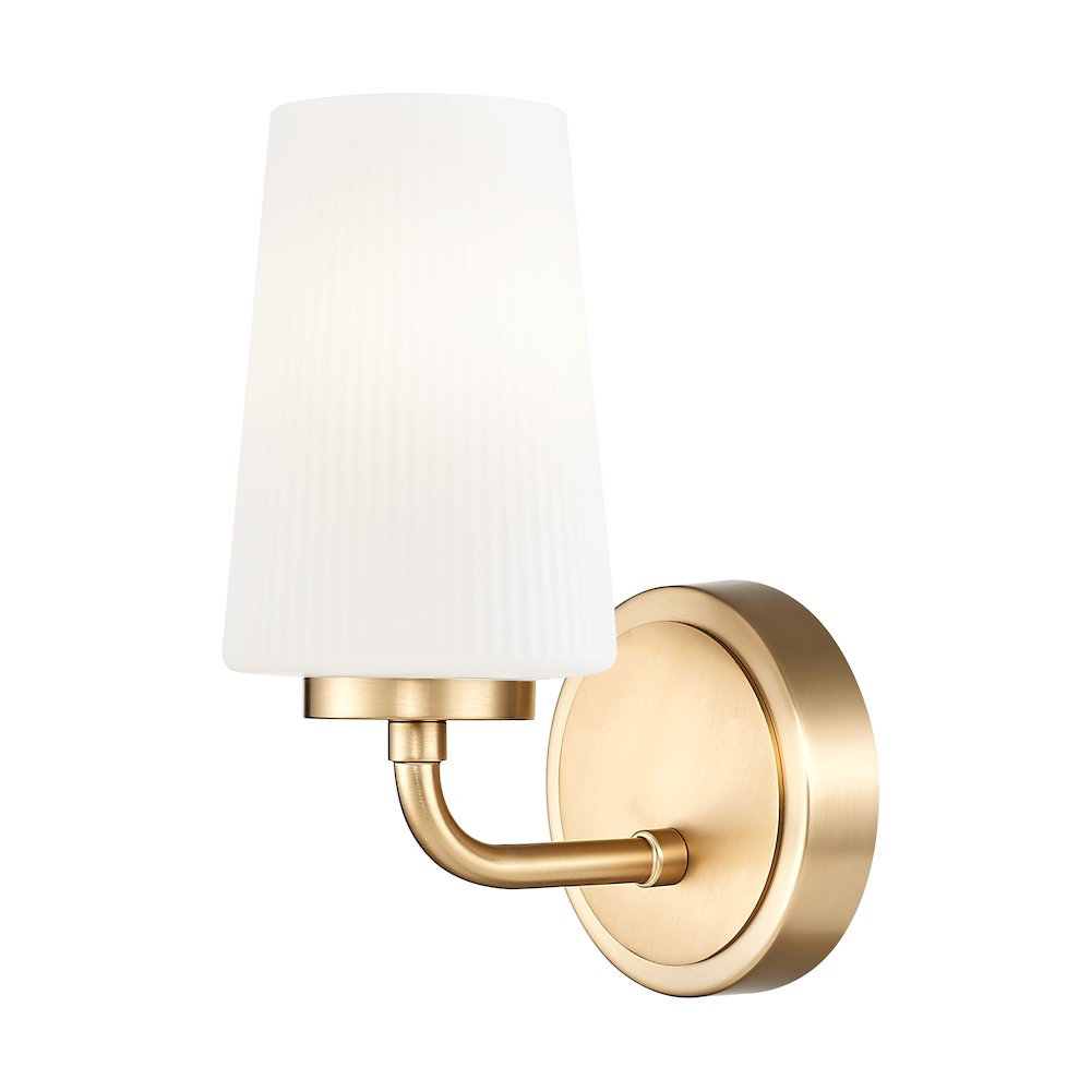 Z-Lite Montford 1 Light Wall Sconce in Modern Gold color, Steel frame. Picture 1