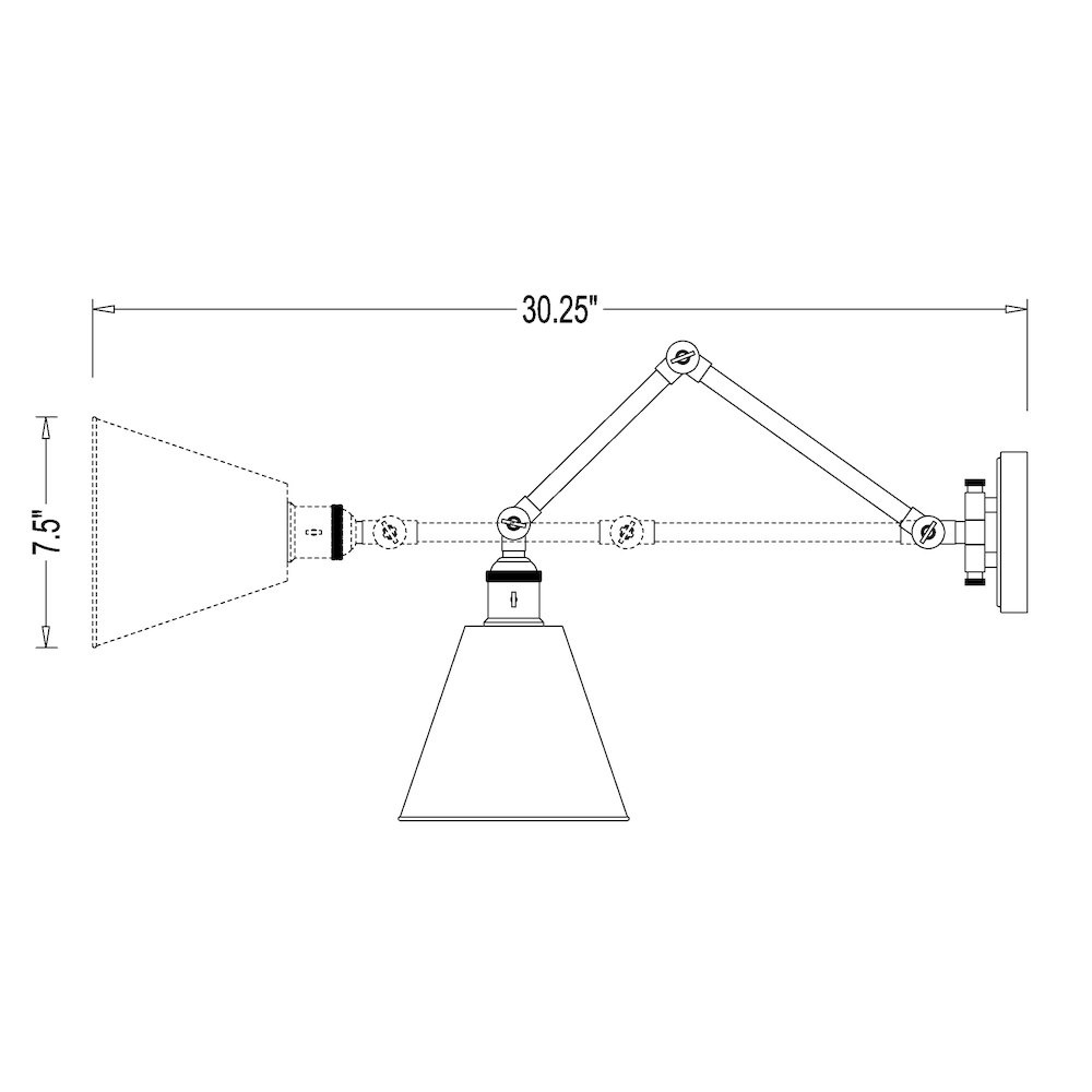 Z-Lite 1 Light Wall Sconce. Picture 8