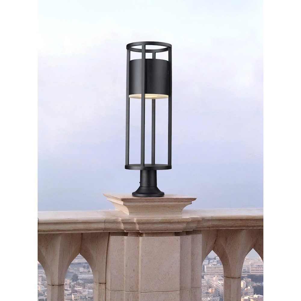 Z-Lite 1 Light Outdoor Pier Mounted Fixture. Picture 7