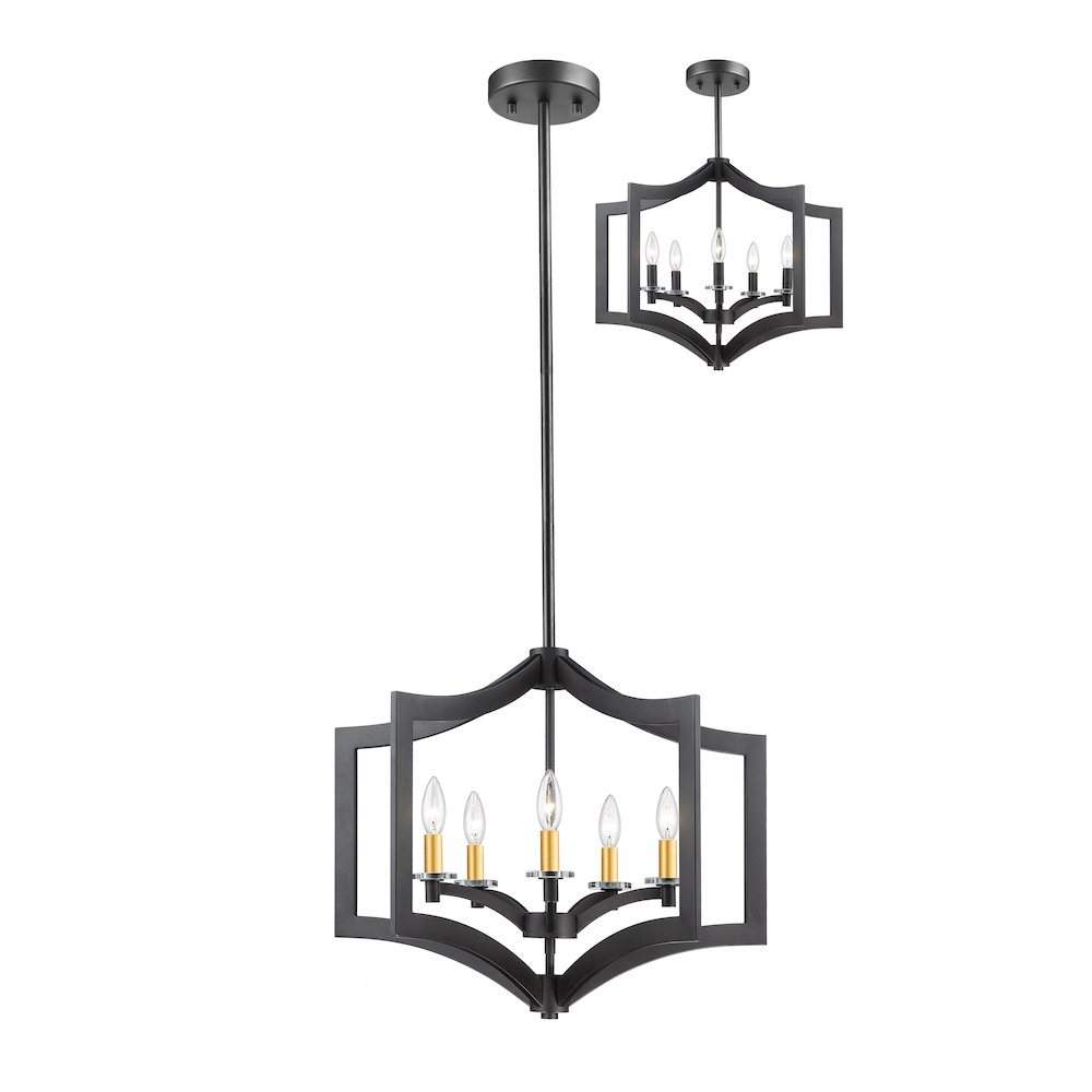 Z-Lite 5 Light Chandelier. Picture 1