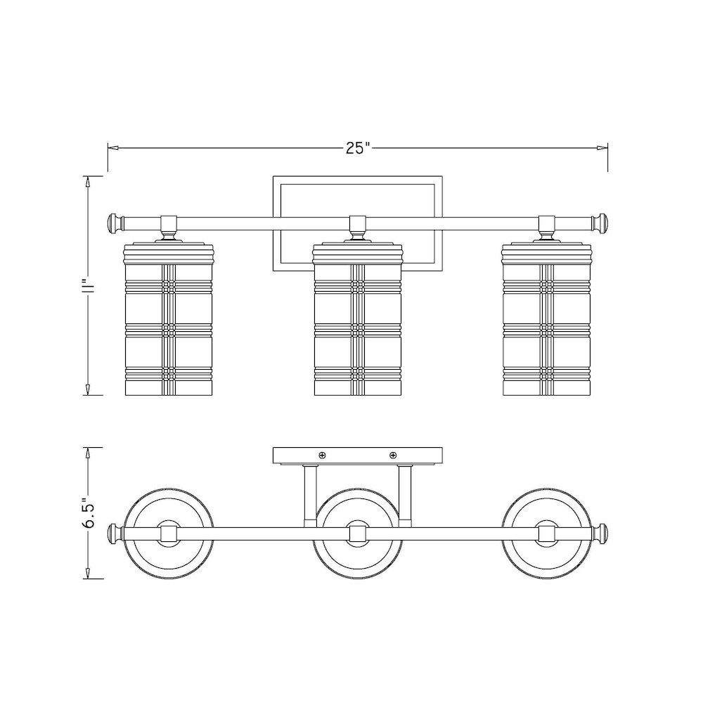 Z-Lite 3 Light Vanity. Picture 8