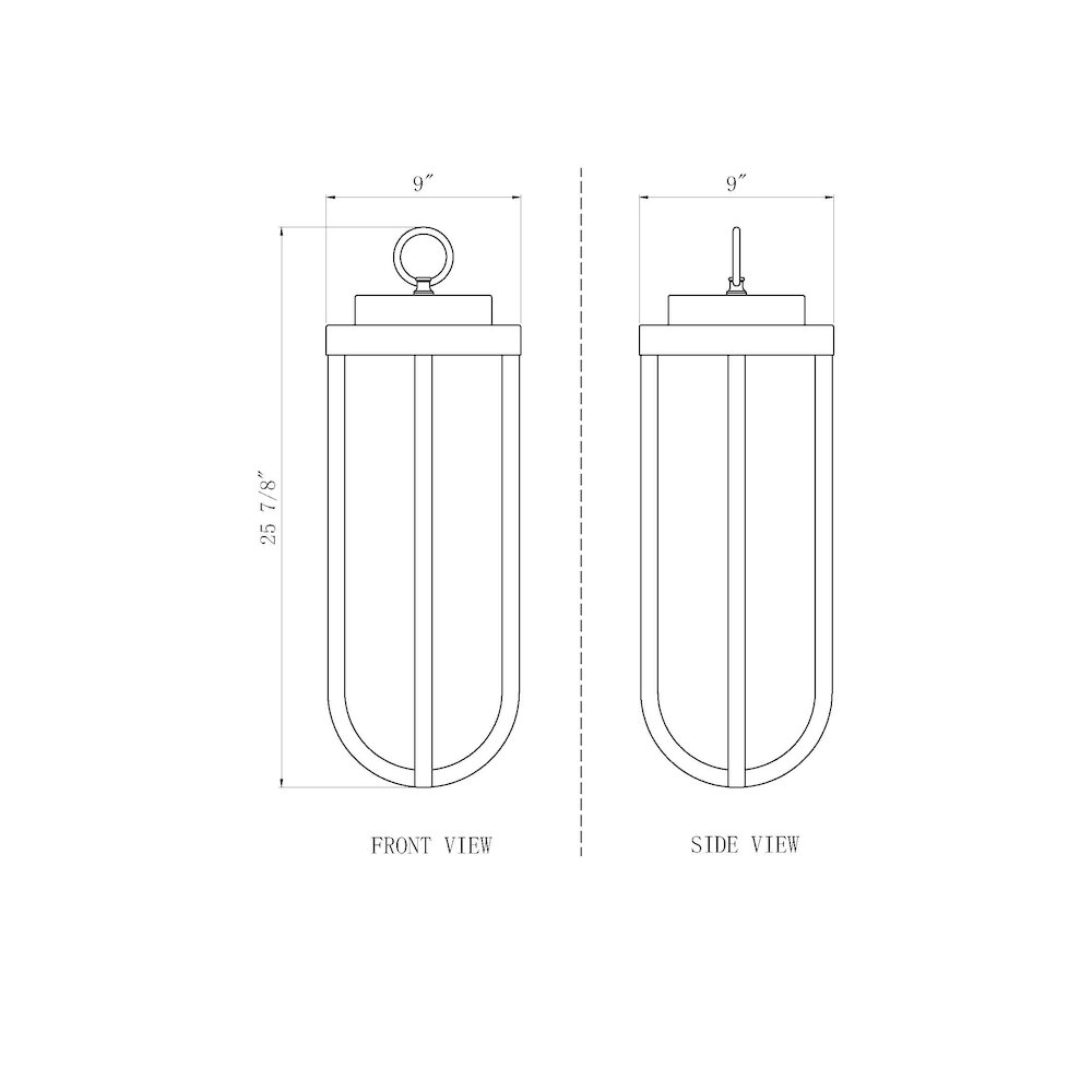 Z-Lite 1 Light Outdoor Chain Mount Ceiling Fixture. Picture 8