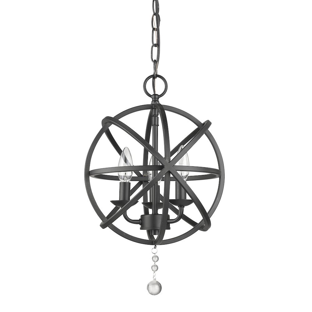 Z-Lite 3 Light Chandelier. Picture 5