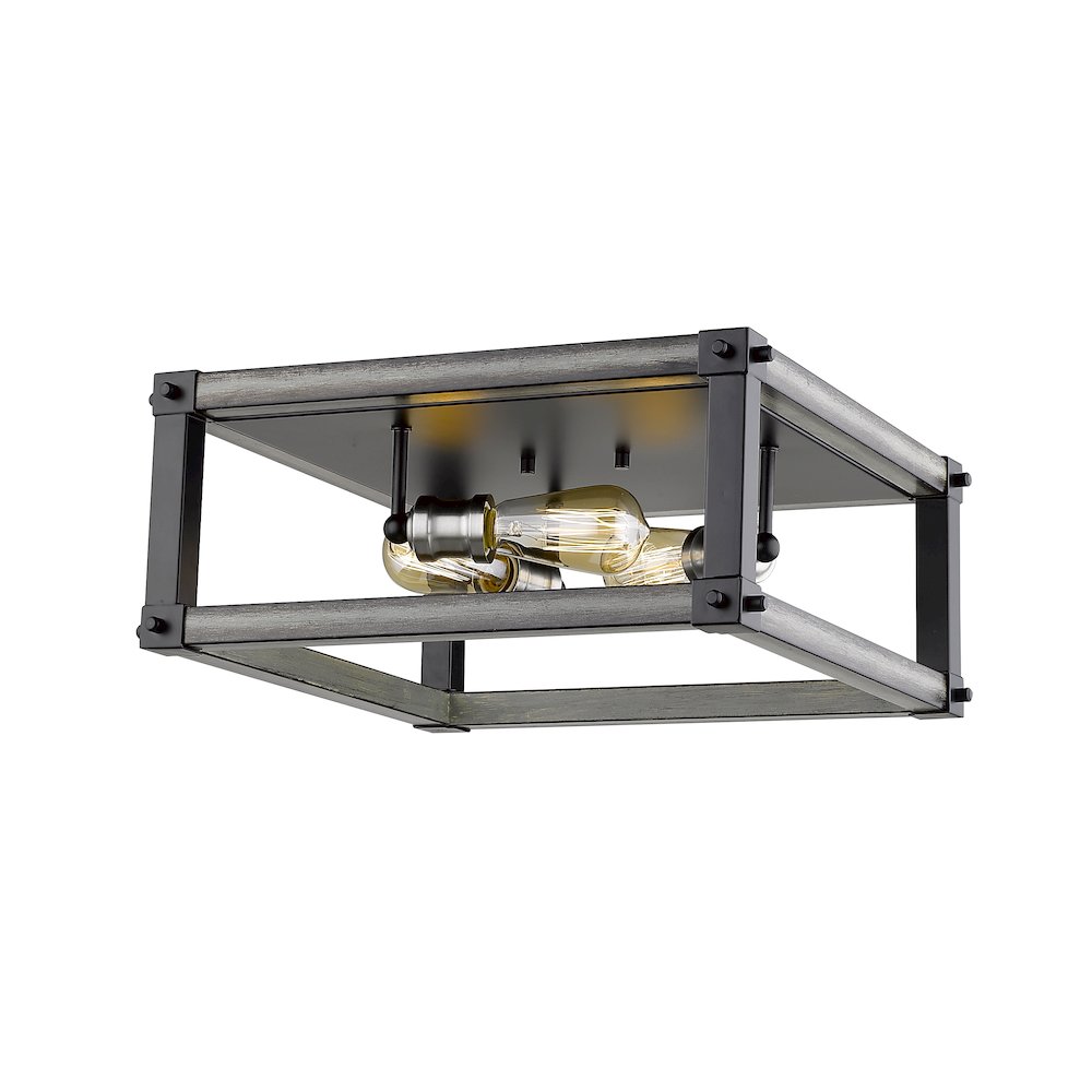 Z-Lite 3 Light Flush Mount. Picture 1