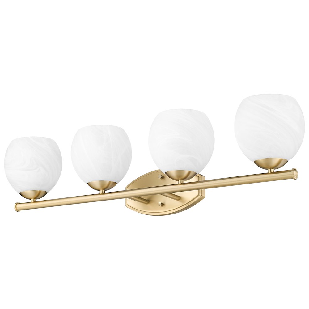 Z-Lite 4 Light Vanity, Modern Gold. Picture 7