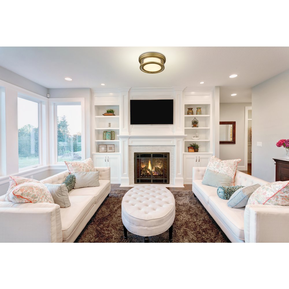 Z-Lite 2 Light Flush Mount. Picture 6