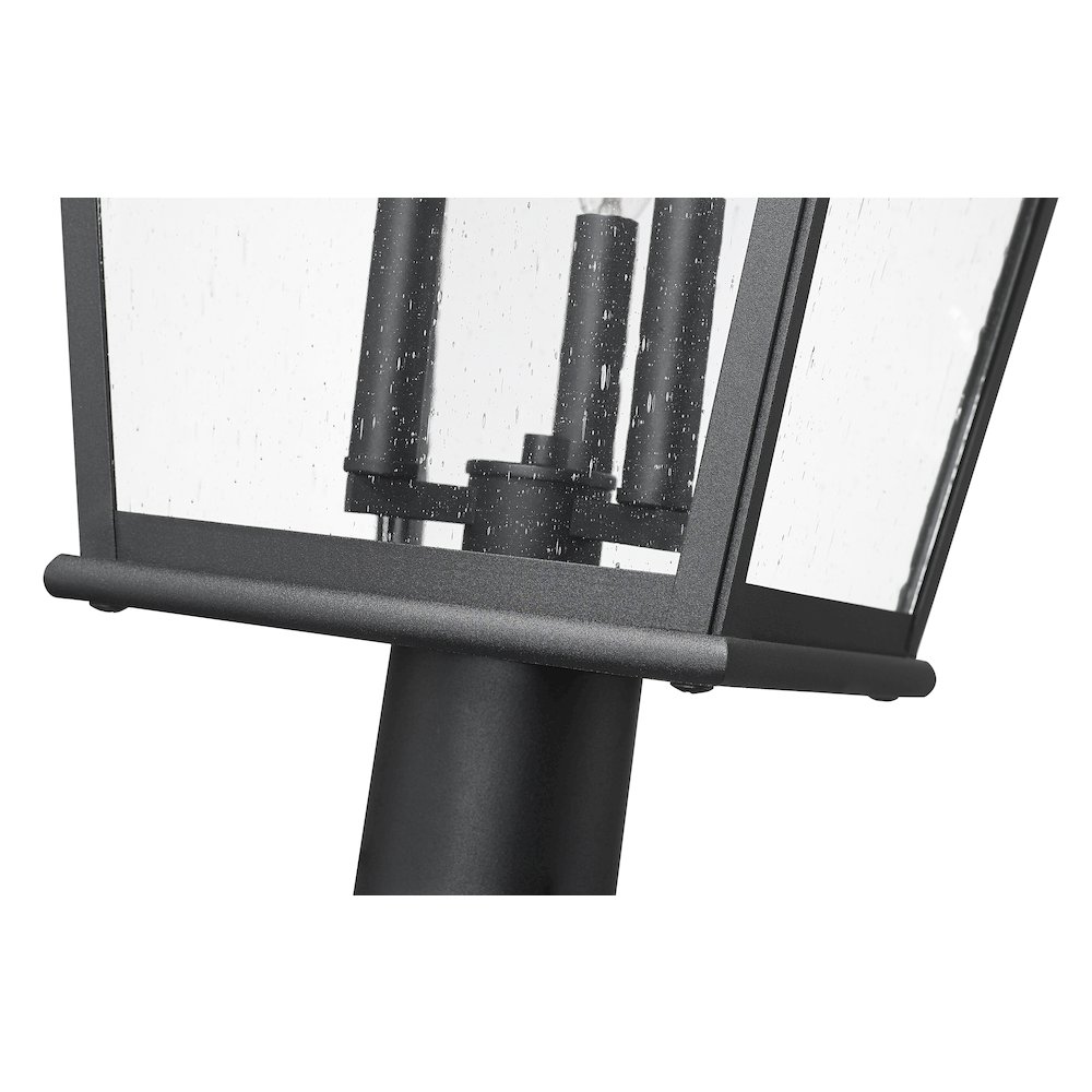 Z-Lite 3 Light Outdoor Post Mounted Fixture, Sand Black. Picture 4