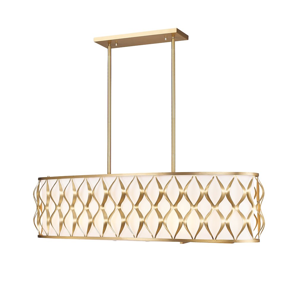 Z-Lite 10 Light Linear Chandelier. Picture 1