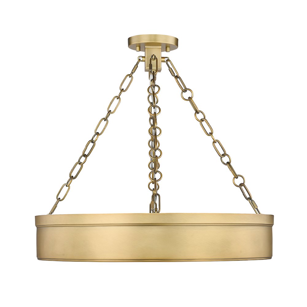 Z-Lite 3 Light Semi Flush Mount. Picture 2