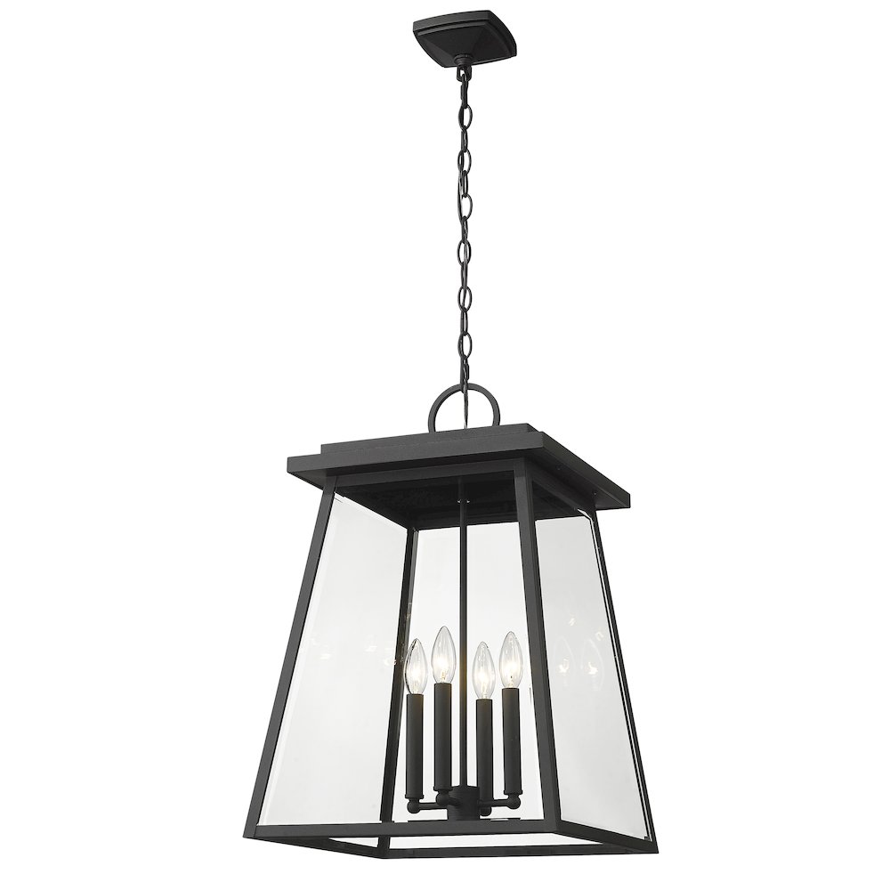 Z-Lite 4 Light Outdoor Chain Mount Ceiling Fixture. Picture 3
