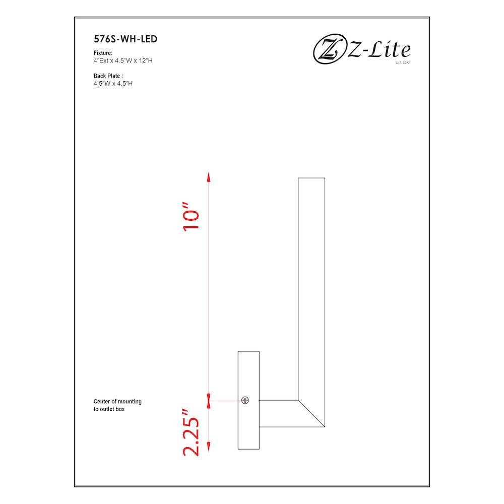 Z-Lite 1 Light Outdoor Wall Light. Picture 7