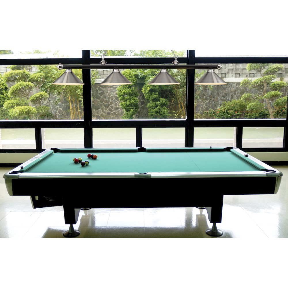 Z-Lite Cordon 4 Light Billiard, Steel Frame, Brushed Nickel Shade Color. Picture 7
