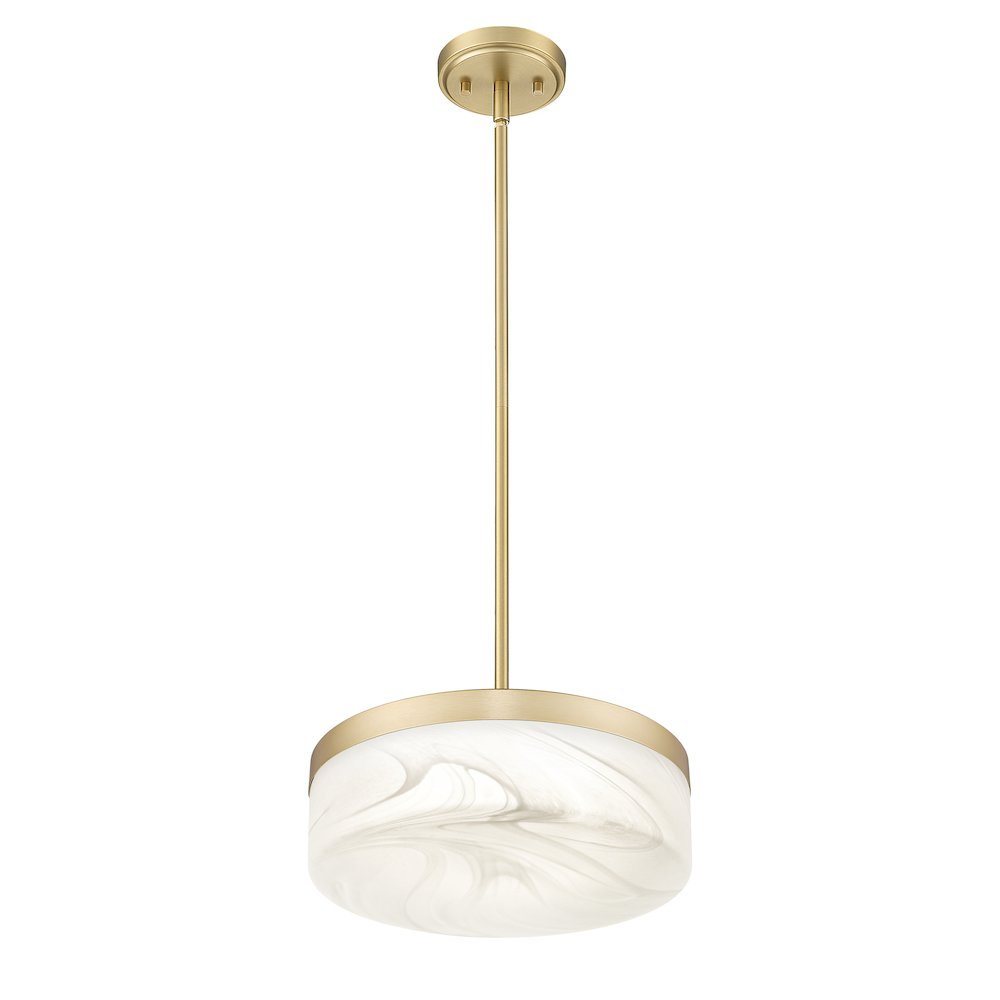 Z-Lite 1 Light Pendant, Modern Gold. Picture 2