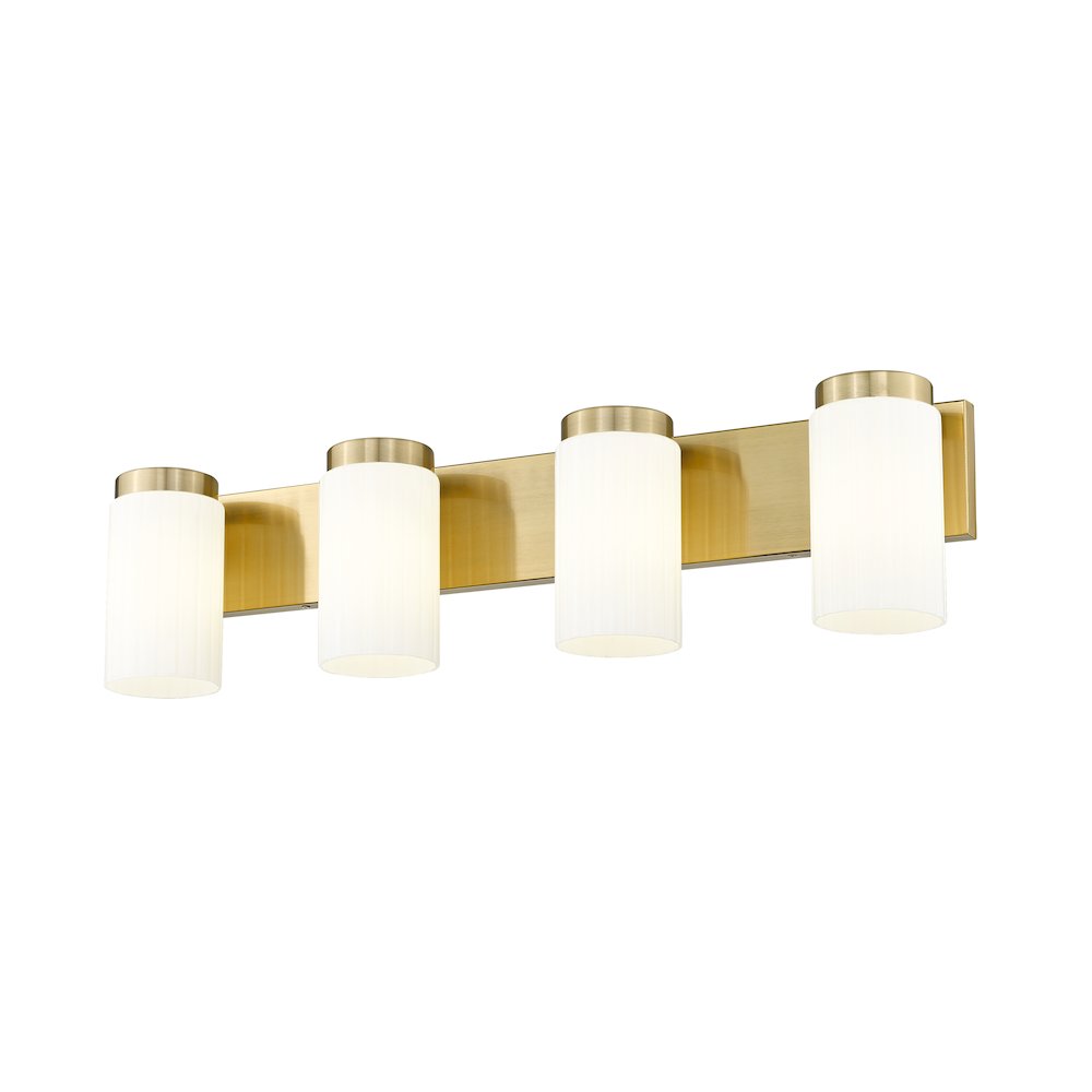 Z-Lite Burk 4 Light Vanity, Luxe Gold. Picture 2