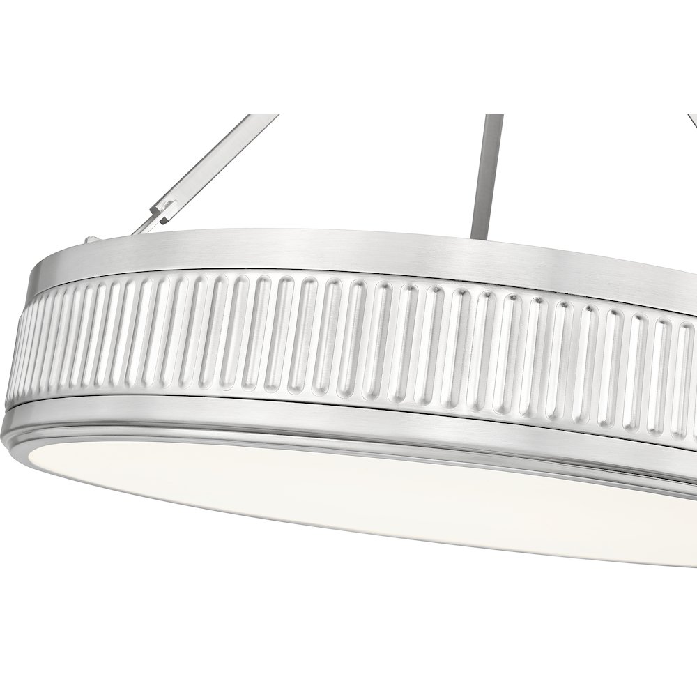 Z-Lite 3 Light Semi Flush Mount, Satin Nickel. Picture 4