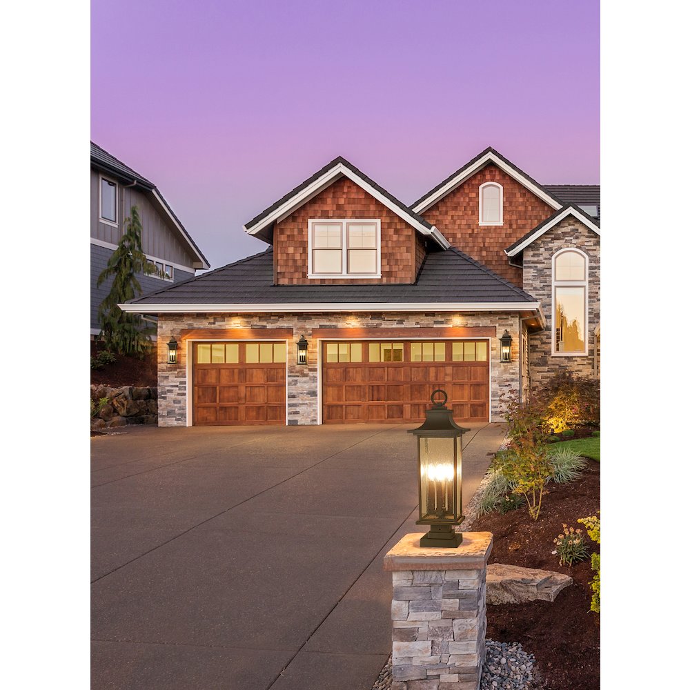 Z-Lite 4 Light Outdoor Pier Mounted Fixture. Picture 6