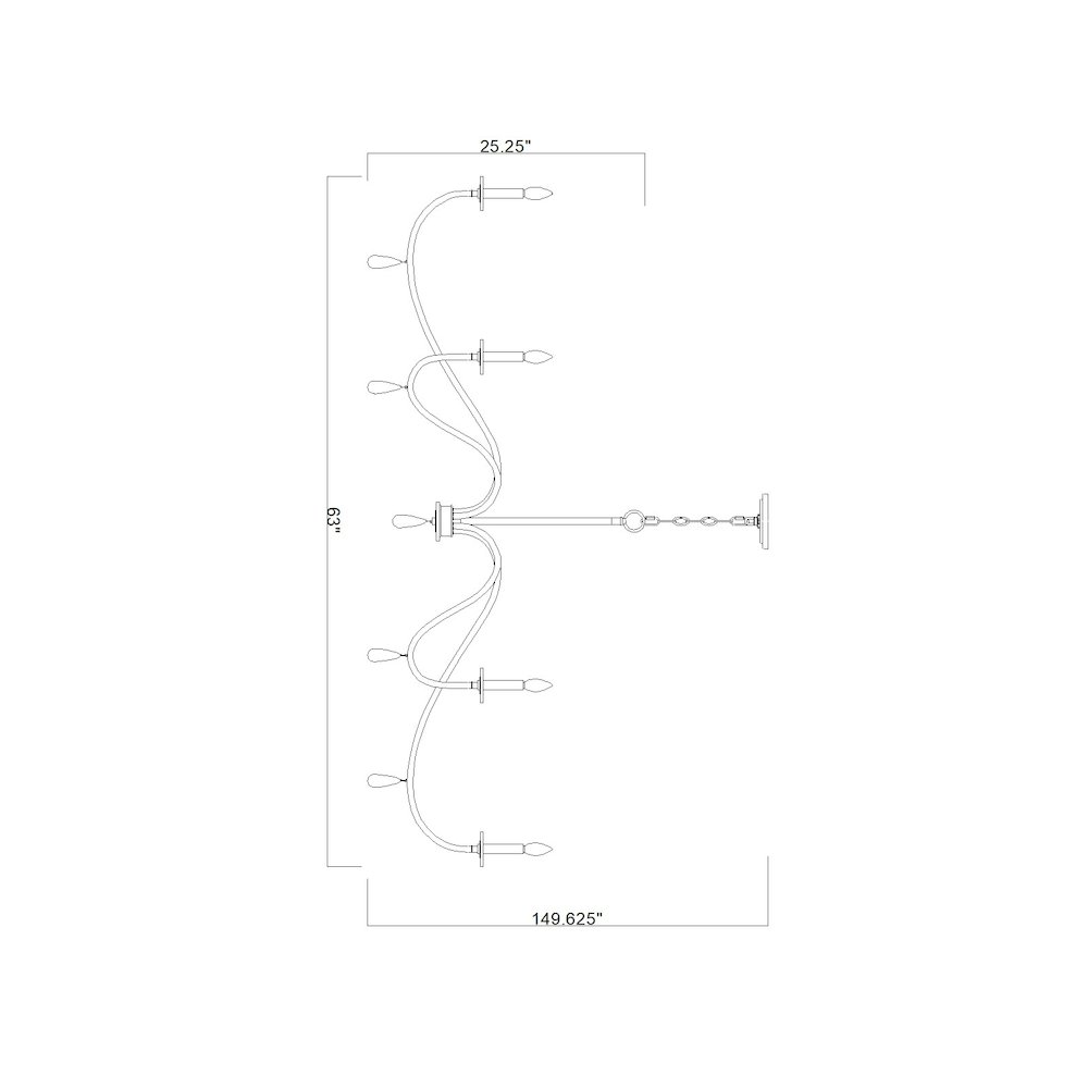 Z-Lite 6 Light Chandelier, Brushed Nickel. Picture 8