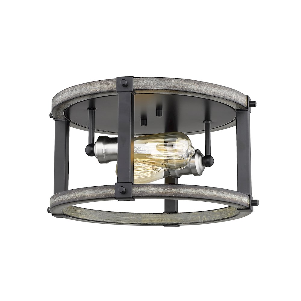 Z-Lite 2 Light Flush Mount. Picture 1