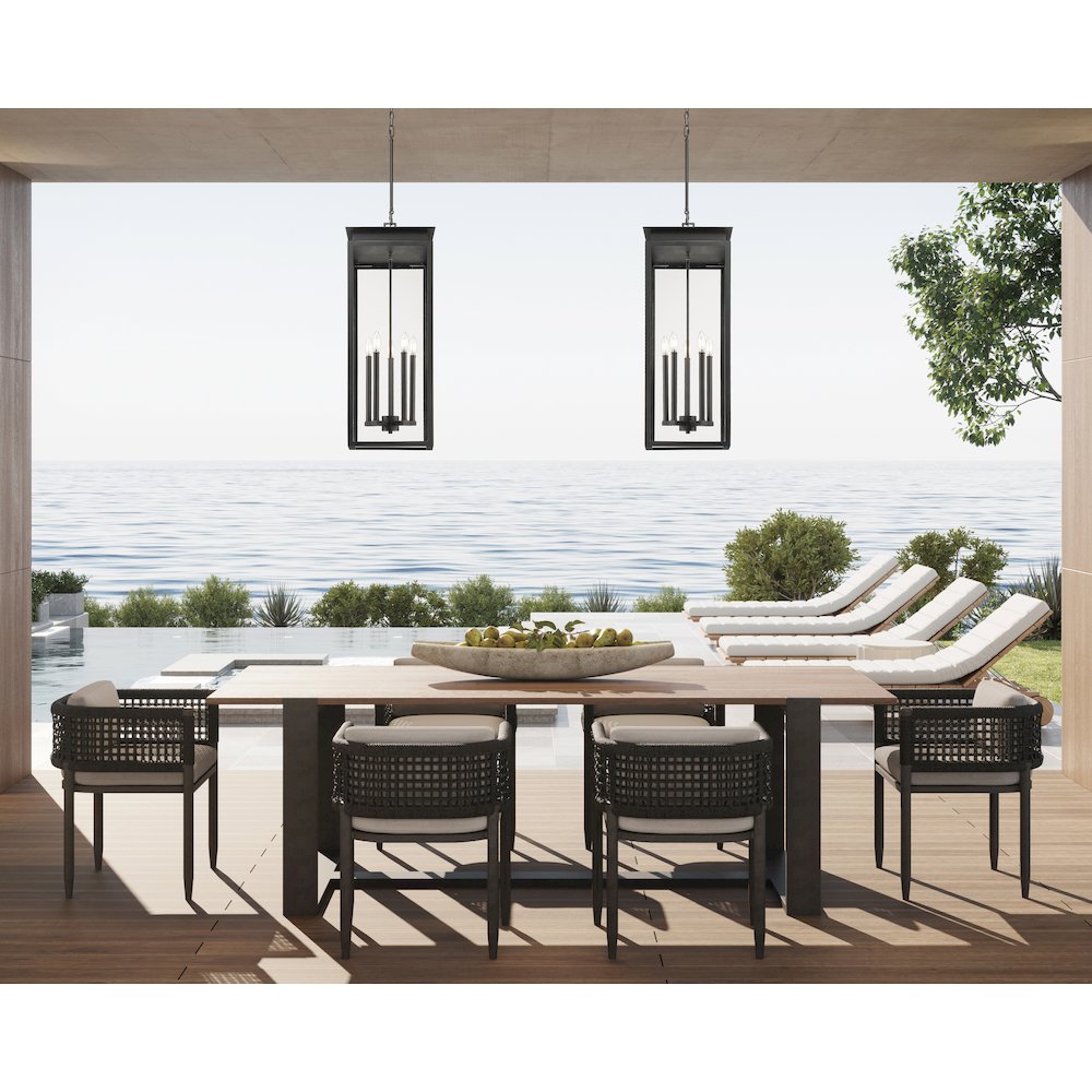 Z-Lite 5 Light Outdoor Chain Mount Ceiling Fixture. Picture 7