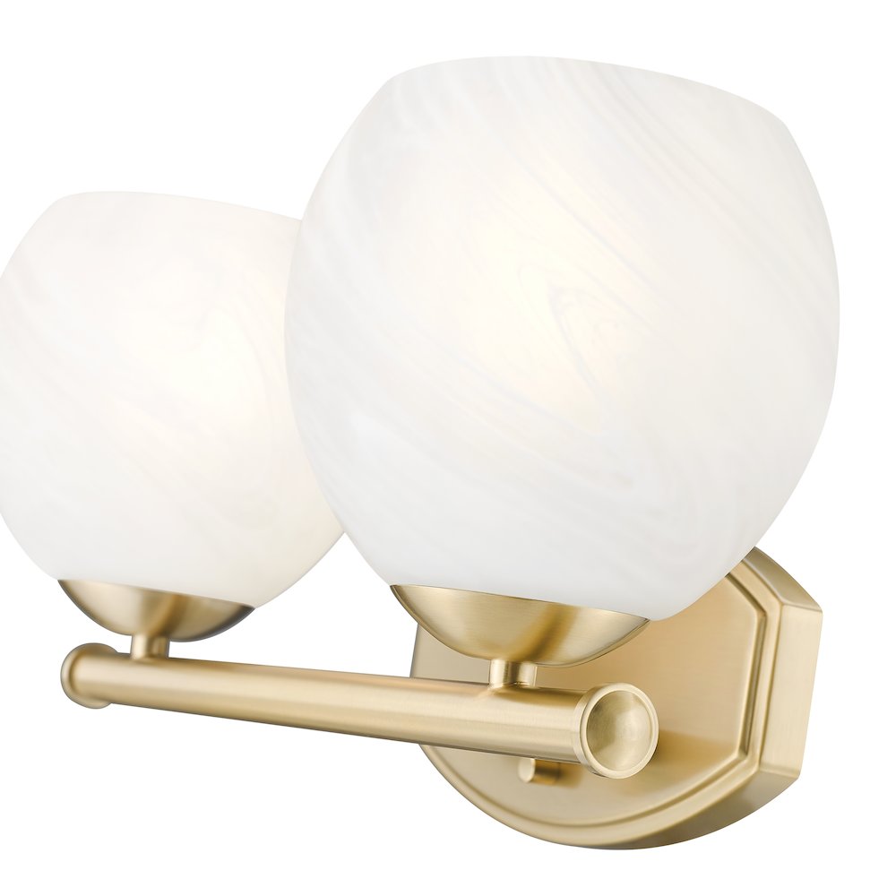 Z-Lite 2 Light Vanity, Modern Gold. Picture 4