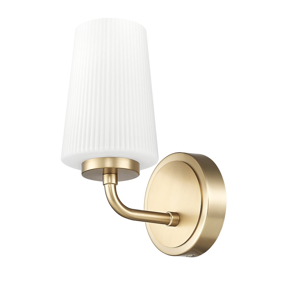 Z-Lite Montford 1 Light Wall Sconce in Modern Gold color, Steel frame. Picture 5