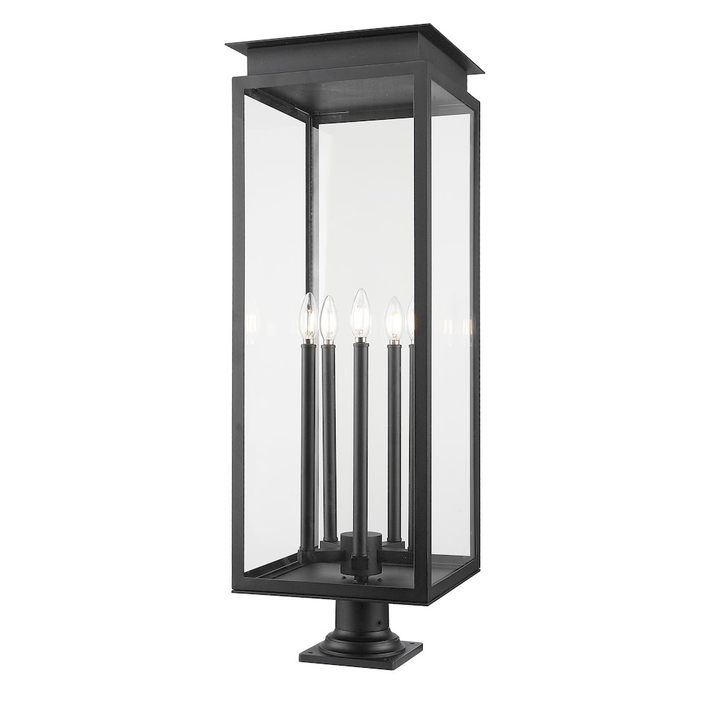 Z-Lite 5 Light Outdoor Pier Mounted Fixture. Picture 1